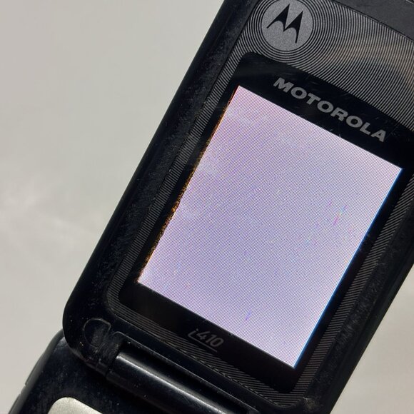 Motorola i series i410 - Black & Gray Boost Mobile Very Rare iDEN Flip Phone Y2K - Picture 4 of 13
